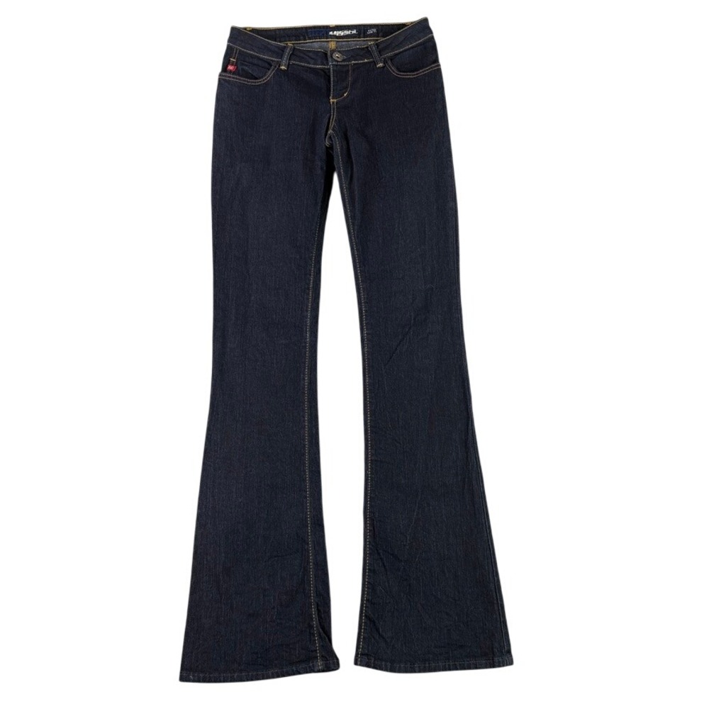 Miss Sixty Jeans Women 27x34 Dark Wash Extra Low Ty Flare‎ Ultra Low Rise Italy